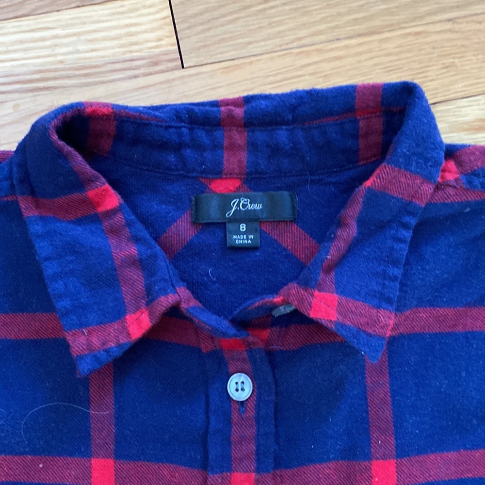 J.Crew Classic Fit Boy Shirt in Block Plaid - Picture 2 of 5